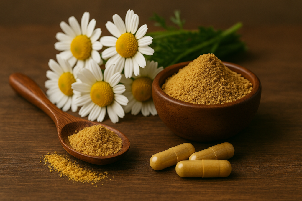 Camomille matricaire contre le psoriasis